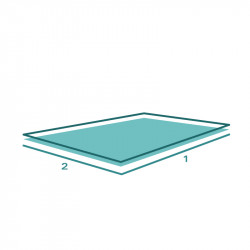 Bâche de Protection à Plat Rectiligne  SUR MESURE