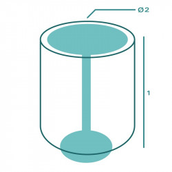 Funda de protección Mesa para comer de pie Redonda A MEDIDA