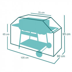 Funda de protección Barbacoa con ruedas 105 x 60 x h 95 cm ESTANDAR